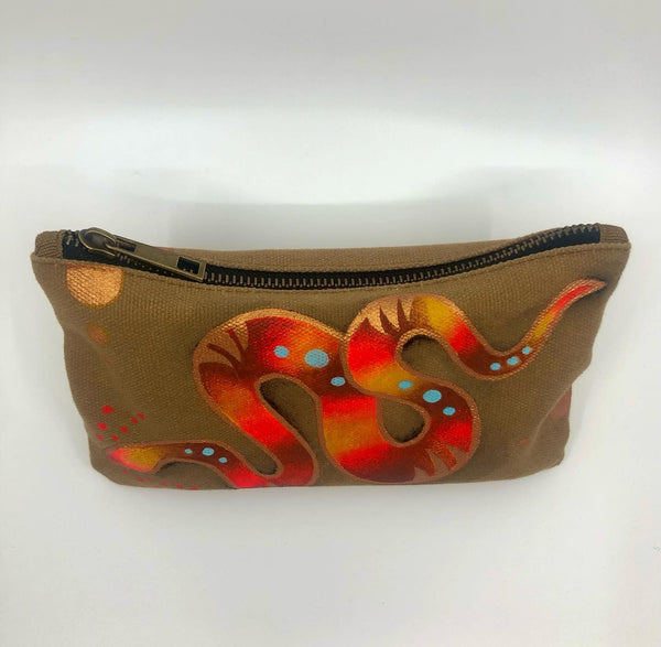 HANDPAINTED SNAKE CHARMER POUCH